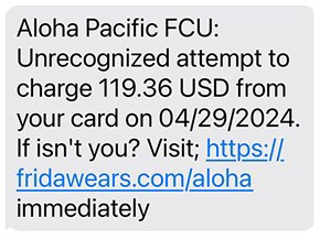 APFCU Scam Image example
