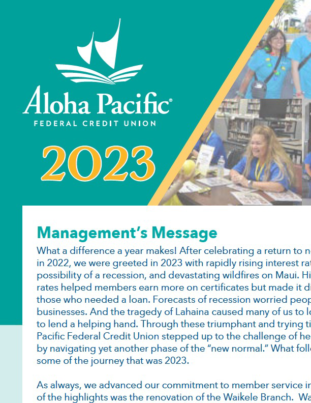 2023 Annual Report Cover