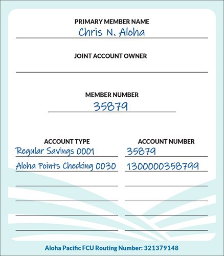 Member Account Sample