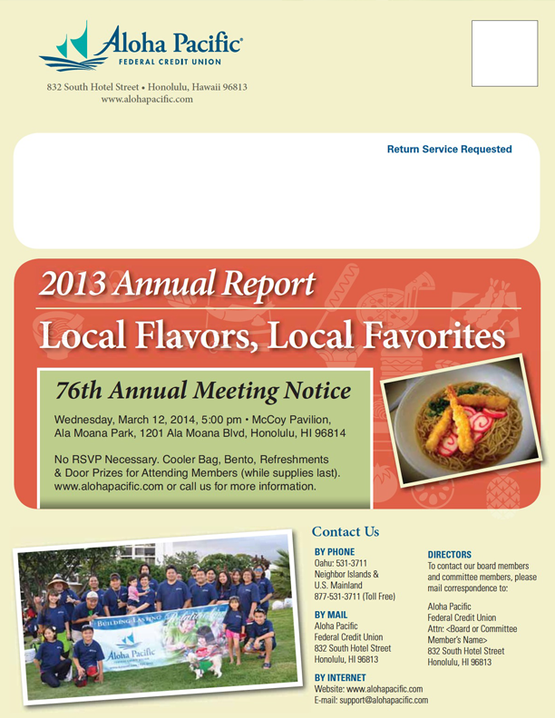 2013 Annual Report Cover