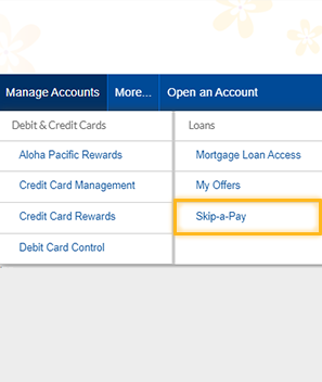 Step Two Skip a Pay